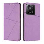 For Xiaomi 13T Strong Magnetic Frosted Flip Leather Phone Case(Light Purple)