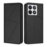 For Xiaomi 14T Strong Magnetic Frosted Flip Leather Phone Case(Black)