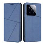 For Xiaomi 14T Pro Strong Magnetic Frosted Flip Leather Phone Case(Royal Blue)