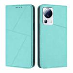 For Xiaomi 13 Lite / Civi 2 Strong Magnetic Frosted Flip Leather Phone Case(Light Blue)