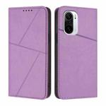 For Xiaomi Poco F3 / Redmi K40 Strong Magnetic Frosted Flip Leather Phone Case(Light Purple)