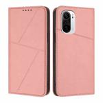 For Xiaomi Poco F3 / Redmi K40 Strong Magnetic Frosted Flip Leather Phone Case(Pink)