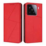 For Xiaomi 15 Strong Magnetic Frosted Flip Leather Phone Case(Red)