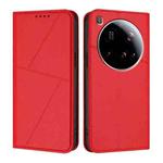 For Xiaomi 15 Ultra Strong Magnetic Frosted Flip Leather Phone Case(Red)