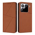 For Xiaomi 15 Pro Strong Magnetic Frosted Flip Leather Phone Case(Coffee Color)