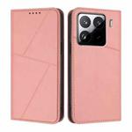 For Xiaomi 15 Pro Strong Magnetic Frosted Flip Leather Phone Case(Pink)