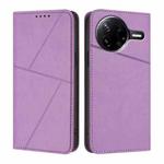 For Xiaomi Poco F7 Pro / Redmi K80 Strong Magnetic Frosted Flip Leather Phone Case(Light Purple)