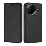 For Xiaomi Poco F7 Pro / Redmi K80 Strong Magnetic Frosted Flip Leather Phone Case(Black)