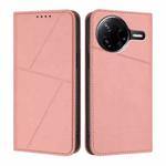 For Xiaomi Poco F7 Pro / Redmi K80 Strong Magnetic Frosted Flip Leather Phone Case(Pink)