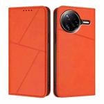 For Xiaomi Poco F7 Ultra / Redmi K80 Pro Strong Magnetic Frosted Flip Leather Phone Case(Orange)