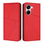For Xiaomi Poco X7 Pro Strong Magnetic Frosted Flip Leather Phone Case(Red)