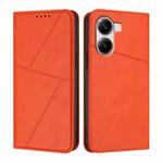For Xiaomi Poco X7 Pro Strong Magnetic Frosted Flip Leather Phone Case(Orange)