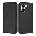 For Xiaomi Poco X7 Pro Strong Magnetic Frosted Flip Leather Phone Case(Black)