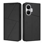 For Xiaomi Poco F7 5G Strong Magnetic Frosted Flip Leather Phone Case(Black)