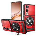 For vivo V50 Lite 5G Armor Rotating Holder MagSafe Phone Case(Red)