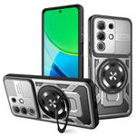 For vivo Y29 4G / T4X 5G Armor Rotating Holder MagSafe Phone Case(Grey)