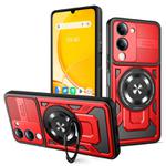 For vivo Y29s 5G / Y04 4G Armor Rotating Holder MagSafe Phone Case(Red)