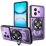 For vivo Y300i / Y39 5G Armor Rotating Holder MagSafe Phone Case(Purple)