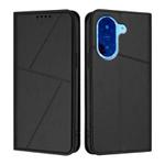 For Redmi A5 4G 173.3mm Strong Magnetic Frosted Flip Leather Phone Case(Black)
