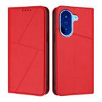 For Redmi A5 4G 171.7mm Strong Magnetic Frosted Flip Leather Phone Case(Red)