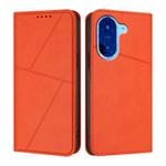 For Redmi A5 4G 171.7mm Strong Magnetic Frosted Flip Leather Phone Case(Orange)