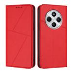 For Redmi 14C 4G / 14R 5G / A4 5G Strong Magnetic Frosted Flip Leather Phone Case(Red)