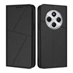 For Redmi 14C 4G / 14R 5G / A4 5G Strong Magnetic Frosted Flip Leather Phone Case(Black)
