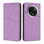 For Redmi A3 Pro Strong Magnetic Frosted Flip Leather Phone Case(Light Purple)