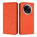 For Redmi A3 Pro Strong Magnetic Frosted Flip Leather Phone Case(Orange)