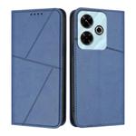 For Redmi 13 4G / 5G Strong Magnetic Frosted Flip Leather Phone Case(Royal Blue)