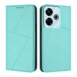For Redmi 13 4G / 5G Strong Magnetic Frosted Flip Leather Phone Case(Light Blue)