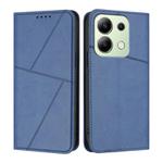 For Redmi Note 13 4G Strong Magnetic Frosted Flip Leather Phone Case(Royal Blue)