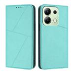 For Redmi Note 13 4G Strong Magnetic Frosted Flip Leather Phone Case(Light Blue)