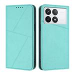 For Xiaomi Poco X6 Pro 5G / Redmi K70E Strong Magnetic Frosted Flip Leather Phone Case(Light Blue)