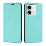 For Redmi Note 13 5G Strong Magnetic Frosted Flip Leather Phone Case(Light Blue)