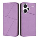 For Redmi Note 13 Pro+ Strong Magnetic Frosted Flip Leather Phone Case(Light Purple)