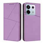 For Redmi Note 13 Pro 5G Strong Magnetic Frosted Flip Leather Phone Case(Light Purple)
