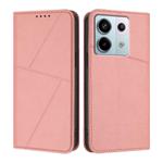 For Redmi Note 13 Pro 5G Strong Magnetic Frosted Flip Leather Phone Case(Pink)