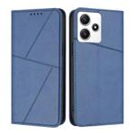 For Redmi 12 4G / 5G Strong Magnetic Frosted Flip Leather Phone Case(Royal Blue)