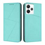 For Redmi 12 4G / 5G Strong Magnetic Frosted Flip Leather Phone Case(Light Blue)