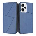 For Xiaomi Poco F5 / Redmi Note 12 Turbo Strong Magnetic Frosted Flip Leather Phone Case(Royal Blue)