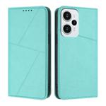 For Xiaomi Poco F5 / Redmi Note 12 Turbo Strong Magnetic Frosted Flip Leather Phone Case(Light Blue)