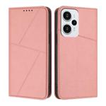 For Xiaomi Poco F5 / Redmi Note 12 Turbo Strong Magnetic Frosted Flip Leather Phone Case(Pink)