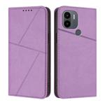 For Redmi A1+ / A2+ Strong Magnetic Frosted Flip Leather Phone Case(Light Purple)