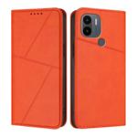For Redmi A1+ / A2+ Strong Magnetic Frosted Flip Leather Phone Case(Orange)