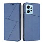 For Redmi Note 12 4G Global Strong Magnetic Frosted Flip Leather Phone Case(Royal Blue)