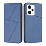 For Redmi Note 12 Pro 5G Global Strong Magnetic Frosted Flip Leather Phone Case(Royal Blue)