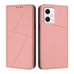 For Xiaomi Poco X5 / Redmi Note 12 5G Global Strong Magnetic Frosted Flip Leather Phone Case(Pink)