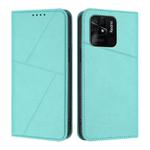 For Redmi 10C Strong Magnetic Frosted Flip Leather Phone Case(Light Blue)