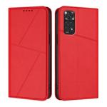 For Redmi Note 11 / 11S 4G Global Strong Magnetic Frosted Flip Leather Phone Case(Red)